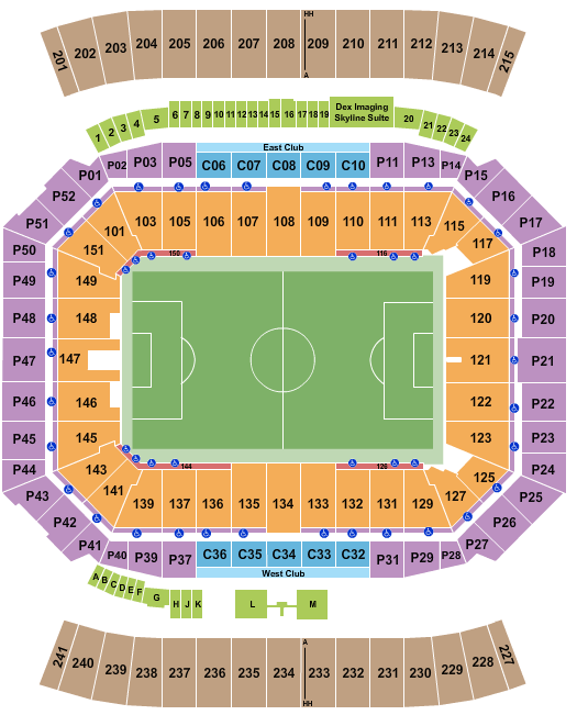 Camping World Stadium World Cup Seating Chart